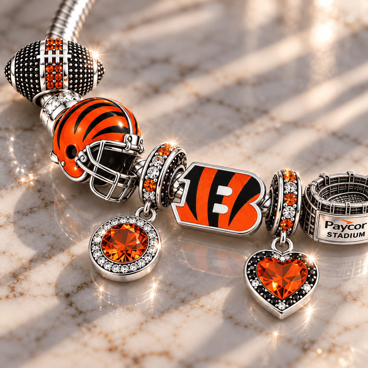 CCBG Sliver Charm Bracelet Set BMD