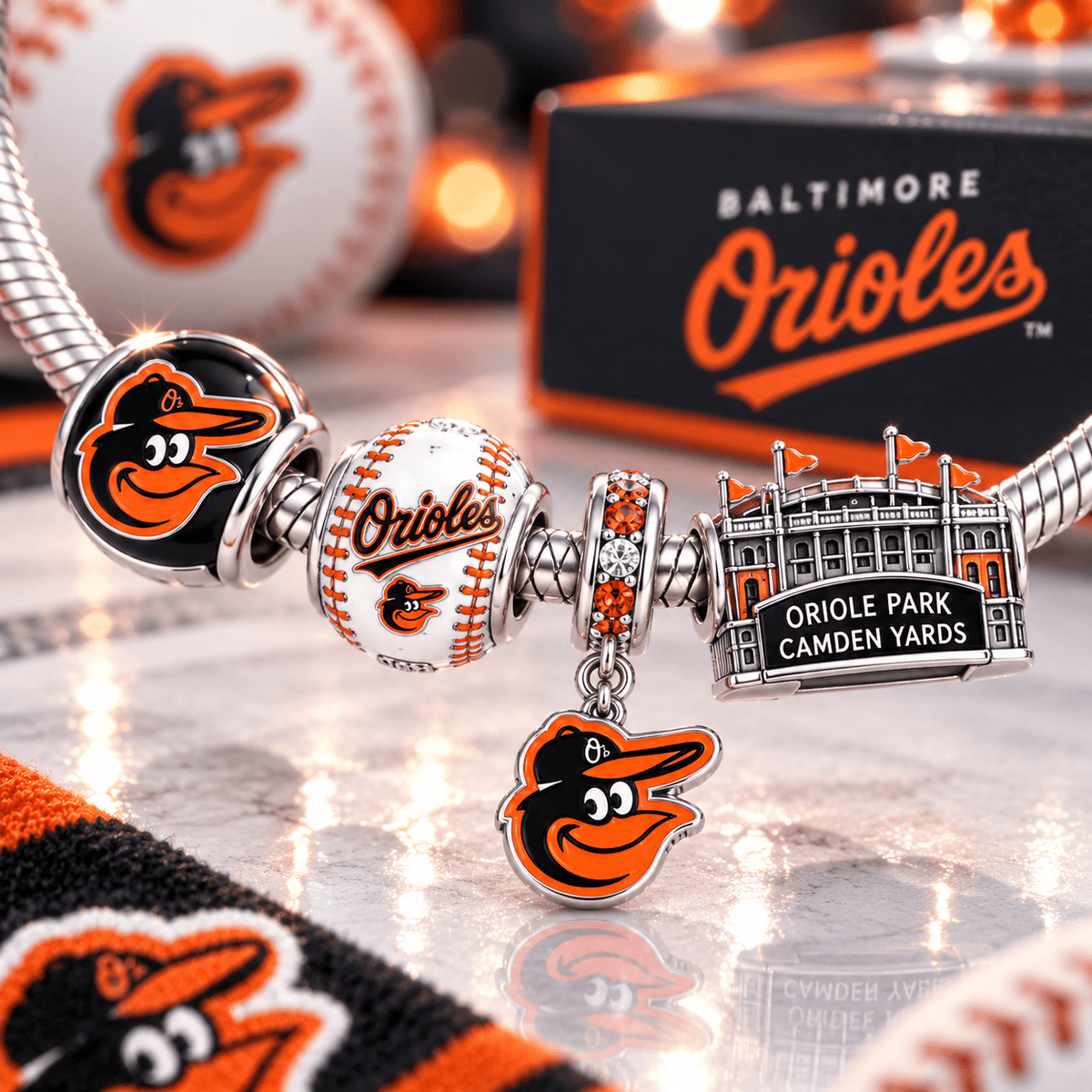 BTMO Silver Charm Bracelet Set VTH